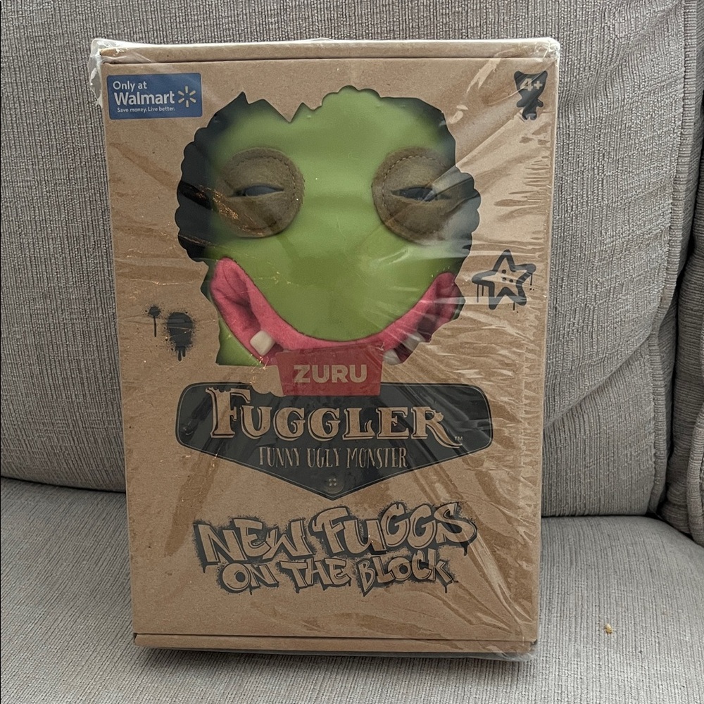 Zuru Fuggler Green and Pink Monster Plush
